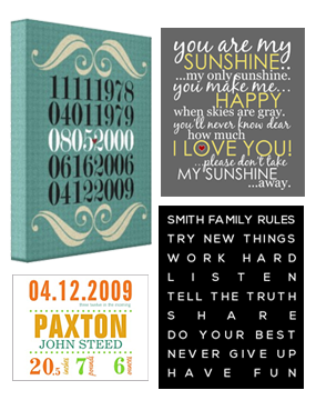(de)SignsByAndrea - personalized posters, canvases and cards