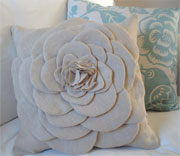 Shabby Flower Pillow Tutorial