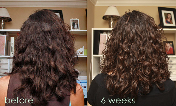 Curly Girl Method - Before and After '