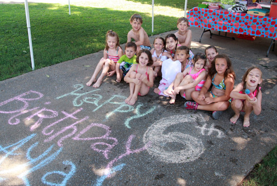 Birthday Party Group Photo Idea