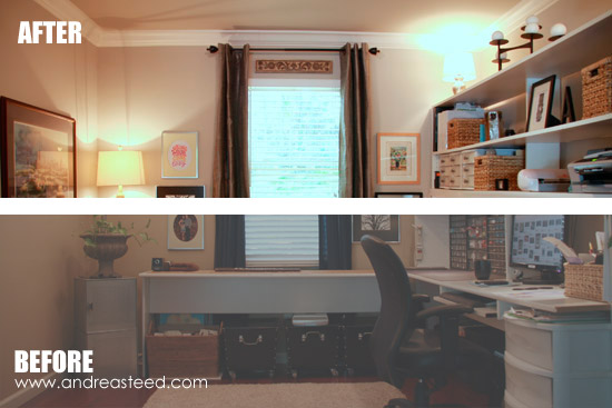 Andrea Steed's Office - Before & After