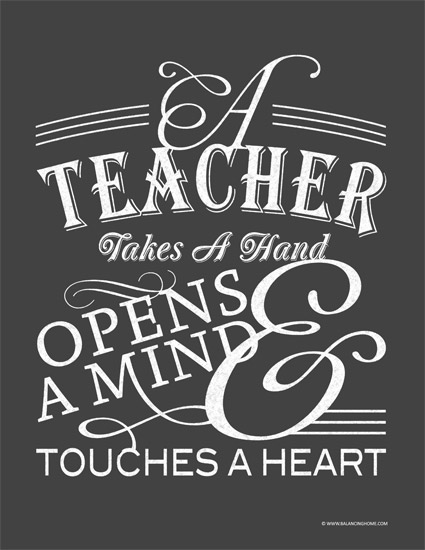 Teacher Appreciation Printable