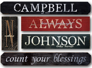 personalized painted signs