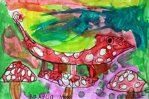 Cameleon Watercolor Artwork - by Ayla Steed