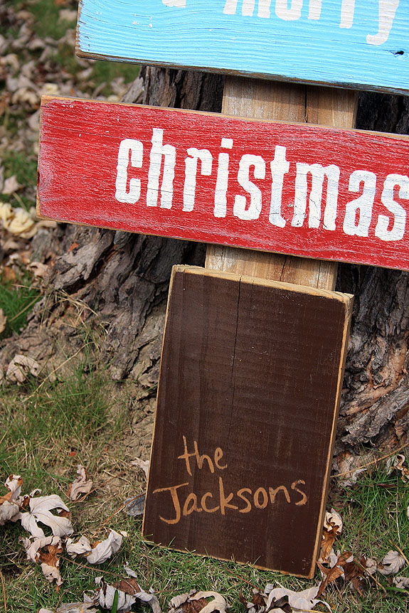 Personalized Wood Christmas Tree