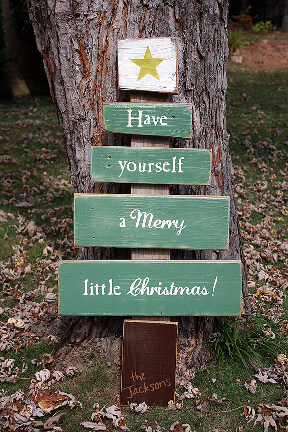 Have Yourself a Merry Little Christmas - Scrap Wood Tree