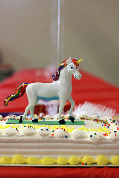 Rainbow Unicorn Cake Topper