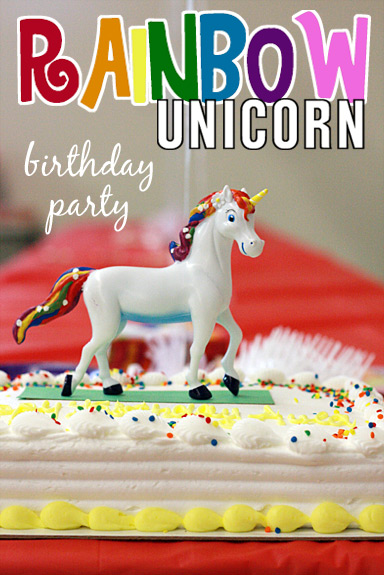 Rainbow Unicorn 7th Birthday Party