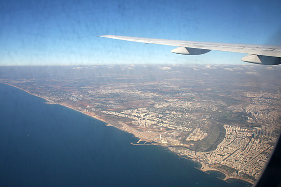 Arriving in Tel Aviv