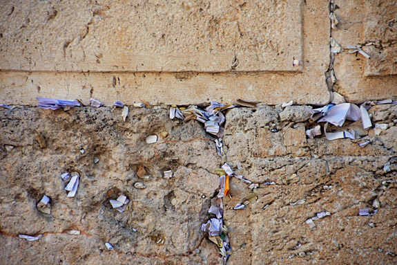 Notes in the Western Wall