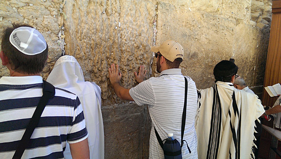 Praying at the Western Wall