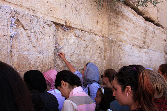 Notes in the Western Wall