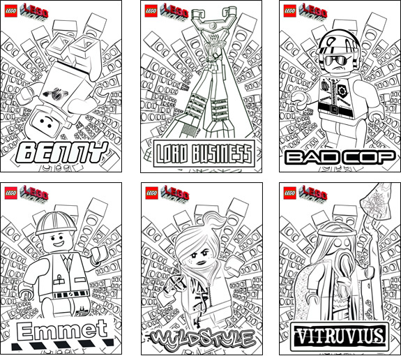 Lego Movie Coloring Sheets