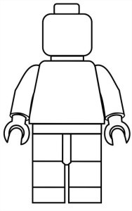 Printable Lego Minifigure Coloring Sheet