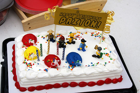 Lego Themed Birthday Cake