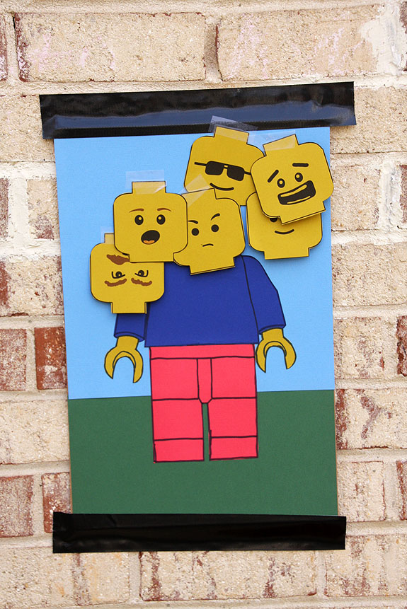 Pin the Head on the Lego Man