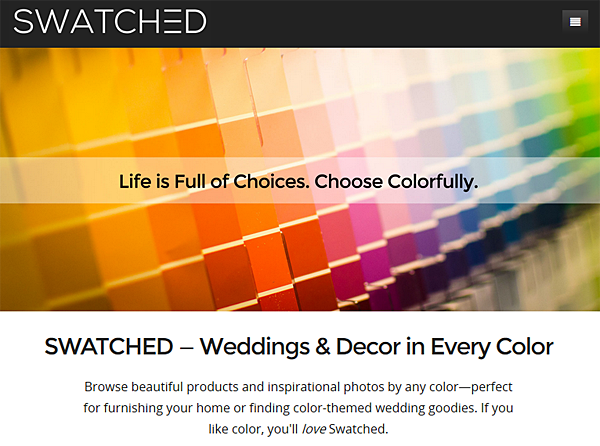 SWATCHED.com - Browse by Color for Home Decor Inspiration and Products