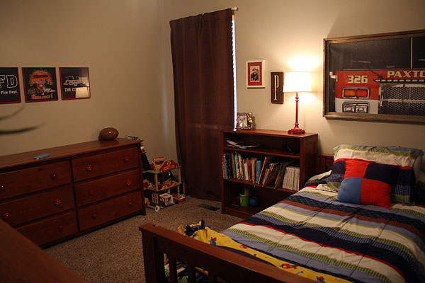 Boys Fire Station Themed Bedroom