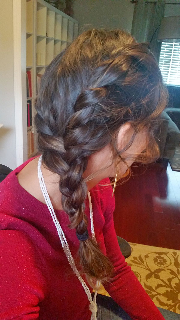 Rope Braid Side View - So fast & easy to do!