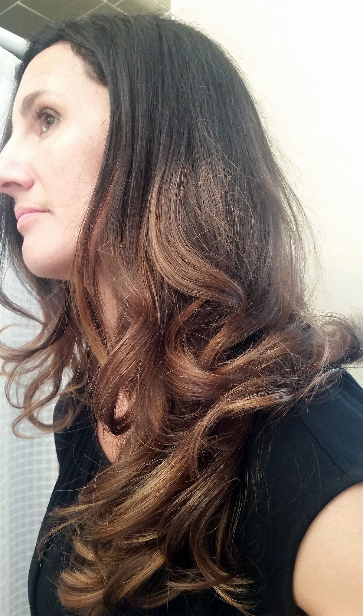 Ombre Hair - Black to Caramel