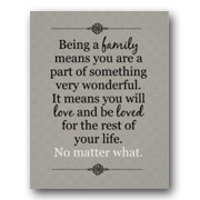 Being a Family Quote