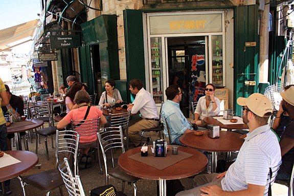 Shawarma & Falafel Cafe in Christian Quarter, Jerusalem