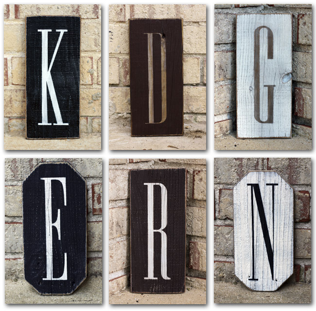 1ft Monogram Sign